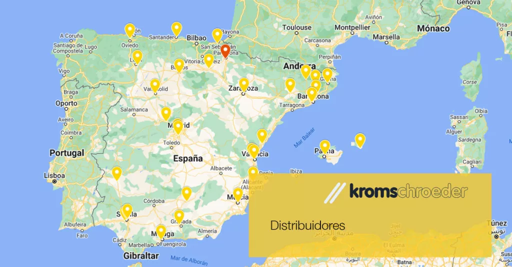 Mapa de distribuidores nacionales